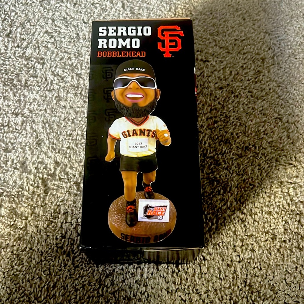 Sergio Romo Bobblehead 2013 Giant Race New in Box